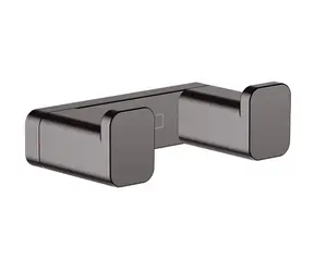 Hansgrohe AddStoris - Doppelhaken, gebürstetes Schwarzchrom 