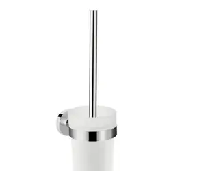 Hansgrohe Logis Universal - WC-Bürste mit Halterung | Glas/Chrom 