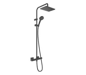 Hansgrohe Vernis Shape - Duschset Showerpipe 230 mit Thermostat, matt schwarz 