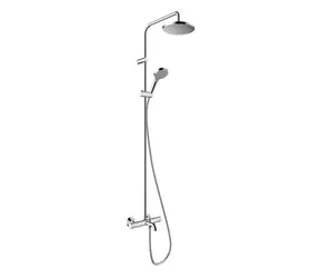 Hansgrohe Vernis Blend - Duschset Showerpipe 200 mit Badewannenthermostat, verchromt 