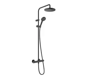 Hansgrohe Vernis Blend - Duschset Showerpipe 200 mit Thermostat, matt schwarz 