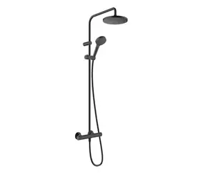 Hansgrohe Vernis Blend - Brauserohr 200 mit Thermostat | EcoSmart | Mattschwarz 