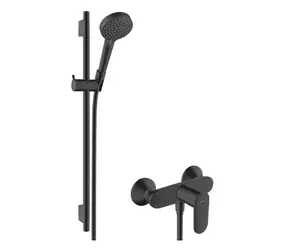 Hansgrohe Vernis Blend - Duschset mit Mischbatterie | 2 Strahlarten | EcoSmart | Mattschwarz 26958670