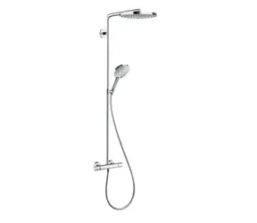 Hansgrohe Raindance Select S - Duschset mit Thermostat | 24 cm | 2 Strahlarten | Chrom