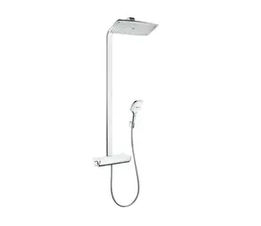 Hansgrohe Raindance Select E - Duschset mit Thermostat | 36 cm | weiß/chrom 