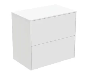 Ideal Standard Conca - Waschtischunterschrank | 60 x 55 x 37 cm | 2 Schubladen | Mattweiß 