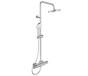 Ideal Standard CeraTherm - Duschset T50 mit Thermostat | 20 cm | 3 Düsen | Chrom 