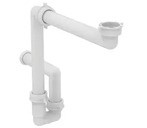 Ideal Standard Zubehör - Waschbecken-Siphon | platzsparend | weiß 