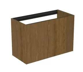 Ideal Standard Conca - Waschtischunterschrank | 80 x 54 x 37 cm | 2 Schubladen | Dunkles Nussbaumholz