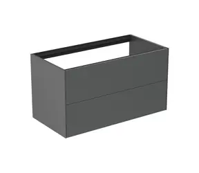 Ideal Standard - Waschtischunterschrank | 100 x 54 x 51 cm | 2 Schubladen | matt anthrazit