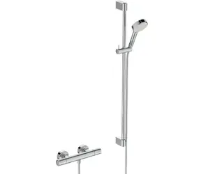Ideal Standard Ceratherm T25 - Duschset mit Thermostat | 2 Düsen | Chrom