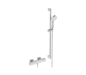 Ideal Standard Ceratherm C100 - Duschset mit Thermostat | 3 Düsen | Chrom