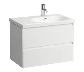 Laufen Lani - Waschbeckenunterschrank | 74x45x52cm | 2 Schubladen | mattweiß