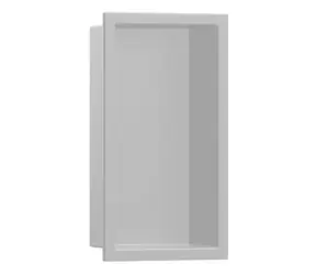 Hansgrohe XtraStoris Original - Wandnische mit Rahmen | 30 x 15 x 10 cm | Betongrau