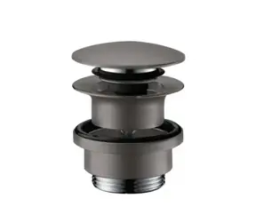 Hansgrohe Ablaufgarnituren - Push-Open-Ablaufgarnitur | gebürstetes Schwarzchrom