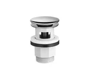 Hansgrohe - Push-Open-Ablaufgarnitur für Waschtisch- und Bidetarmaturen, Chrom