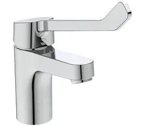 Ideal Standard - Waschtischarmatur mit medizinischem Hebel, mit Ablaufgarnitur, verchromt