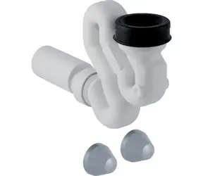 Geberit - Geruchsverschluss für Urinale, mit Montagezubehör,  50 mm, horizontaler Abfluss