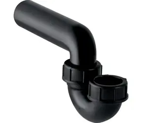 Geberit - Geruchsverschluss für Spülbecken, mit Schraubanschluss, vertikalem Zulauf/horizontalem Ablauf, d 50 mm, d1 50 mm