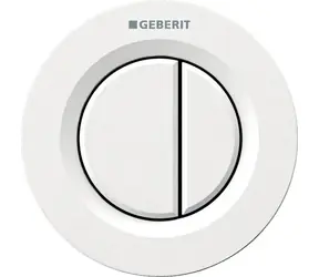 Geberit - Pneumatische Spülsteuerung, für 2 Spülmengen, Alpinweiß