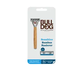 BULLDOG Sensitive Bamboo Rasierer + Ersatzköpfe 2 Stück