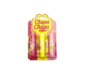 Corsair Toilettenartikel CHUPA CHUPS Lippenbalsam - Lippenbalsam-Set / Wassermelone & Pfirsich & Zitronensorbet / ab 6 Jahren