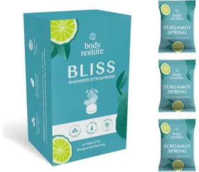Body Restore Bliss Duschtabletten / Duschtabletten / Bergamotte-Duft / 3 Stück