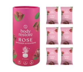 Body Restore Rose Duschtabletten / Duschtabletten / Rosenduft / 6 Stück
