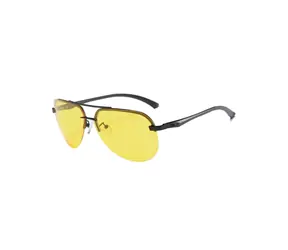 VeyRey Herren Pilotenbrille polarisiert Herren Sonnenbrille polarisiert Armero gelbe Gläser