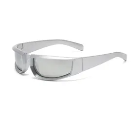 VeyRey Unisex Sport-Sonnenbrille Steampunk Istephiel weiß universal