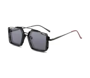VeyRey Herren Sonnenbrille Steampunk Sosrael schwarz universal