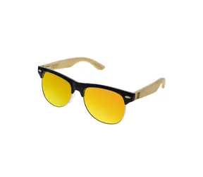 VeyRey Polarisierte Halbrahmen-Sonnenbrille mit Hyalos-Orange-Gläsern