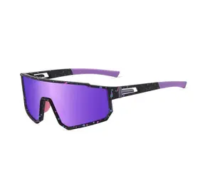 VeyRey Sonnenbrille Erkarin Polarisierte Sport Lila Gläser Universal