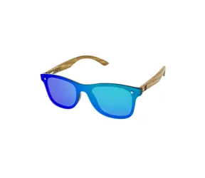 VeyRey Holzsonnenbrille Nerd Stove Grüne Gläser