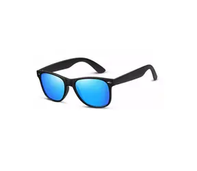 VeyRey Polarisierte Sonnenbrille Nerd Blaue Gläser