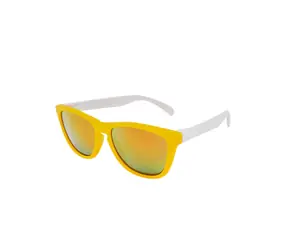 VeyRey Sonnenbrille Nerd Cool gelb-weiß