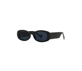 VeyRey Ovale Sonnenbrille Gudmar Schwarz