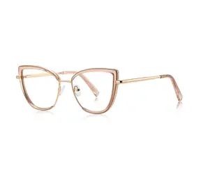 VeyRey Damen-Brille mit Blaulichtfilter, klare Gläser