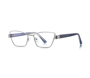 VeyRey Damen-Brille mit Blaulichtfilter, Gallit-Gläser, klare Gläser