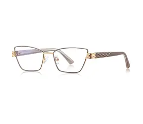 VeyRey Damen-Brille mit Blaulichtfilter, klare Gläser