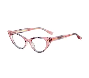 VeyRey Damen-Brille mit Blaulichtfilter, klare Gläser, Frühling