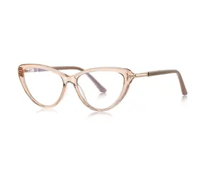 VeyRey Damen-Brille mit Blaulichtfilter und 100% klaren Gläsern