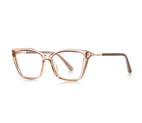 VeyRey Damen-Brille mit Blaulichtfilter, klare Gläser, Binill-Sperrgläser