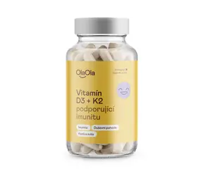 OlaOla Vitamin D3 und K2 zur Unterstützung des Immunsystems / 100 Kapseln