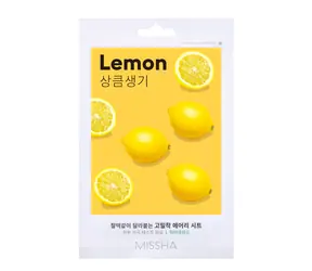 MISSHA Airy Fit Tuchmaske (Lemon) / Tuchmaske mit Zitronenextrakt / 19 g