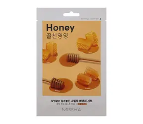 MISSHA Airy Fit Tuchmaske (Honig) / Tuchmaske mit Honigextrakt / 19 g