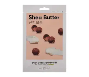 MISSHA Airy Fit Tuchmaske (Sheabutter) / Tuchmaske mit Sheabutter-Extrakt / 19 g