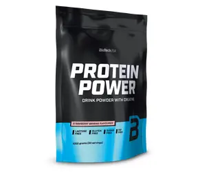 BioTech Protein Power 1000 g Erdbeer-Banane