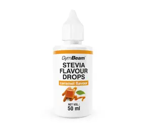 Stevia-Aroma-Tropfen - GymBeam (Karamell, 50 ml)