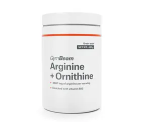 Arginin + Ornithin - GymBeam (grüner Apfel, 420 g)